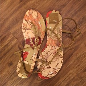 Tory Burch nude sandals sz 10
