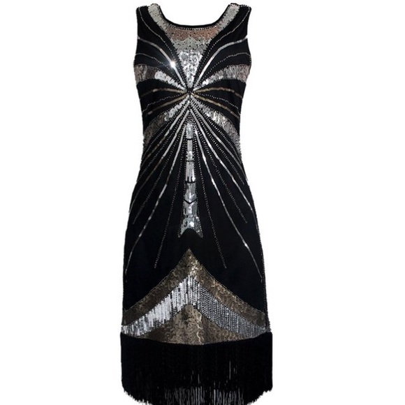 Gatsby Sequin Embellished Flapper Dress