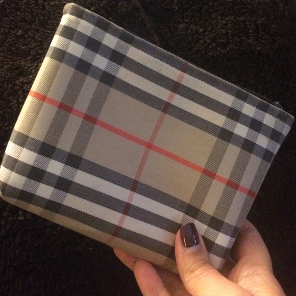 Authentic Burberry cosmetics bag