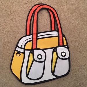 2D illusion cartoon bag