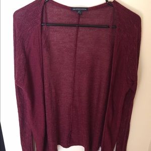 Burgundy American Eagle Cardigan
