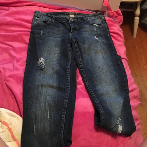 skinny blue jeans