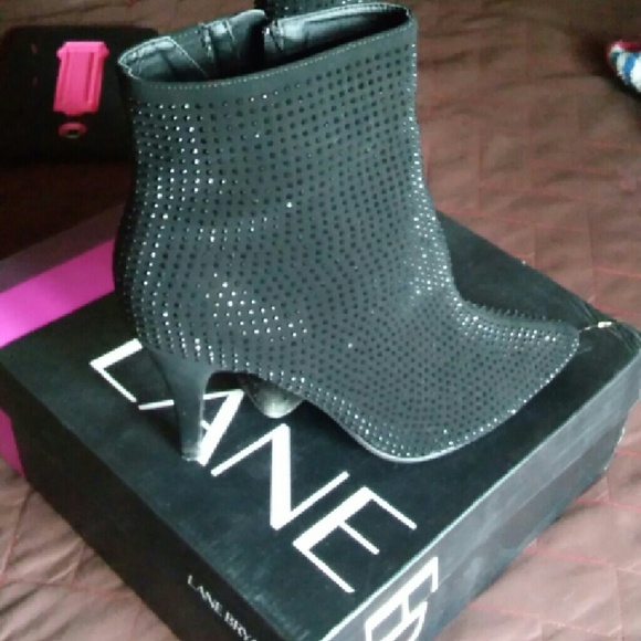 Black textile upper ankle boots - Picture 2 of 4