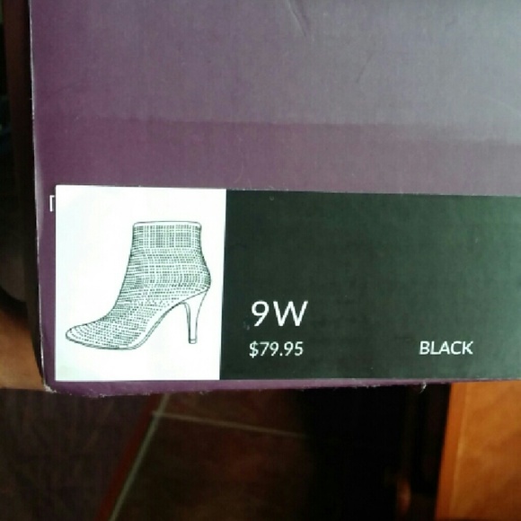Black textile upper ankle boots - Picture 3 of 4