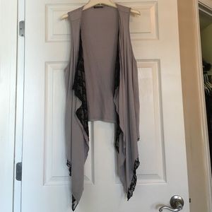 Sweaterworks Gray and Black Vest