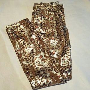 Cool Animal Print Metallic Jeans!