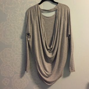 Wilfred Draped Back Long Sleeve Tee
