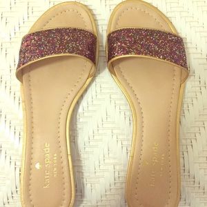 Kate spade glitter slide