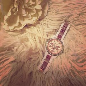 Pink Gold Fossil Watch
