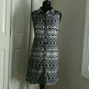 Tribal print high low