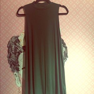 Emerald Green Turtleneck Dress