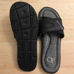 OP memory foam slip on Velcro top Sandler