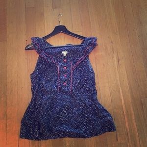 Sleeveless blouse from Anthropologie