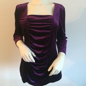 Purple Velvet Top