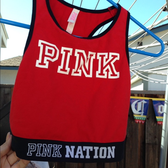 PINK RACER BACK CROP TOP 10/10