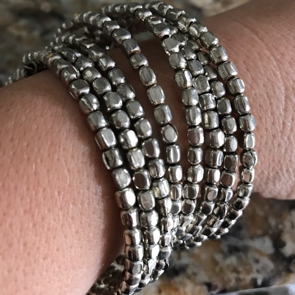 Silver wrap bracelet