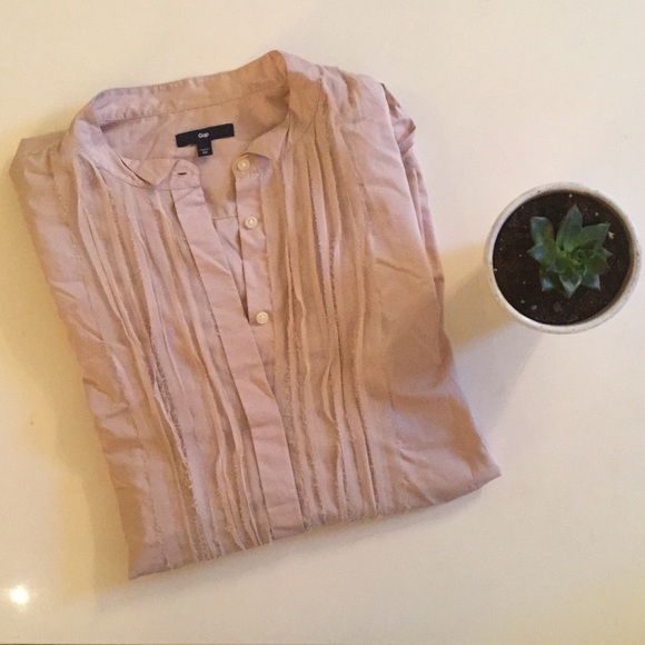 Feminine Button Down Blouse - Picture 1 of 4