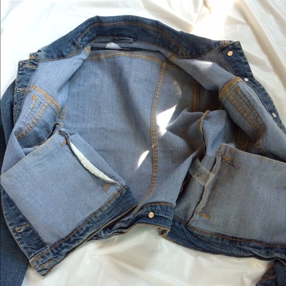 Mens fitted dark wash Denim jacket nwt!! - Picture 4 of 4