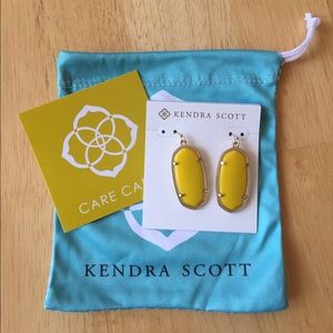 Kendra Scott Yellow Elle Earrings