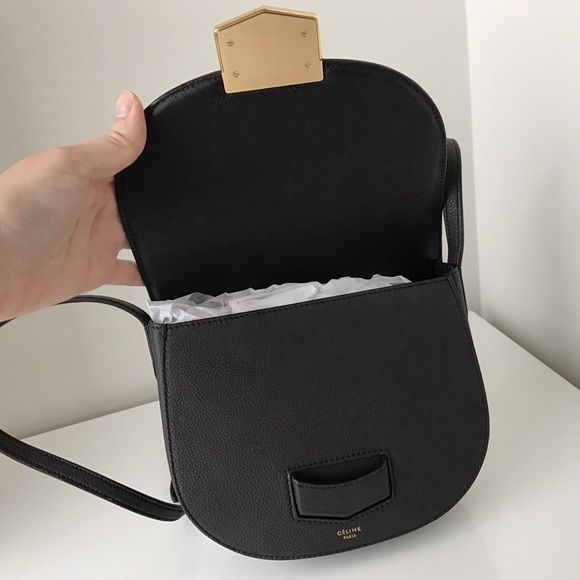 ❌SOLD❌ CELINE Small Dark Gray Trotteur Crossbody - Picture 3 of 4