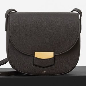 ❌SOLD❌ CELINE Small Dark Gray Trotteur Crossbody