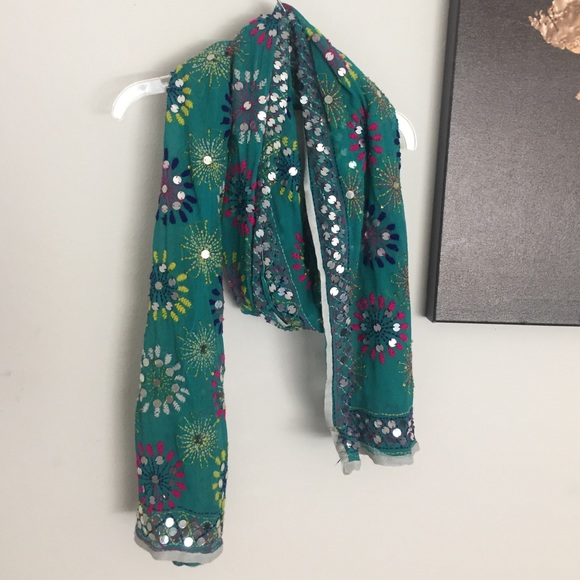 Nordstrom Colorful Embellished Scarf
