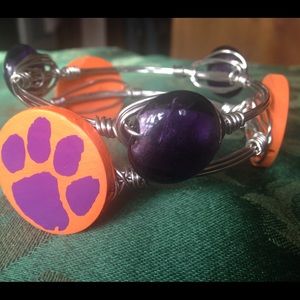 Clemson wire bracelet.