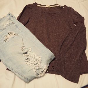 Abercrombie & Fitch Boyfriend Fit Ripped Jean