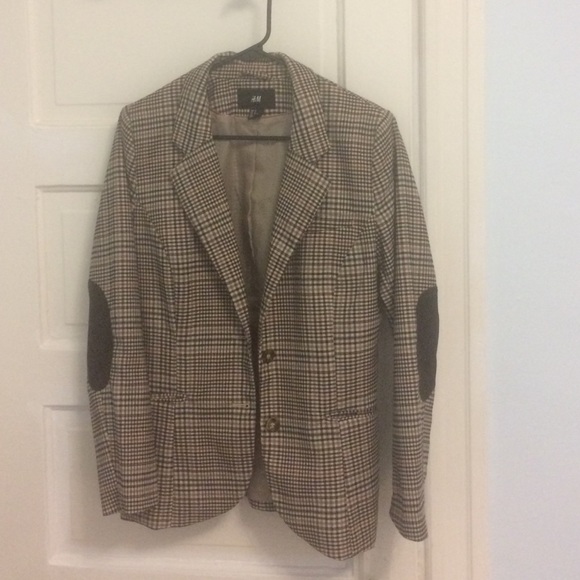 Cute plaid h&m professor blazer