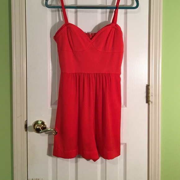 BCBG Red Romper