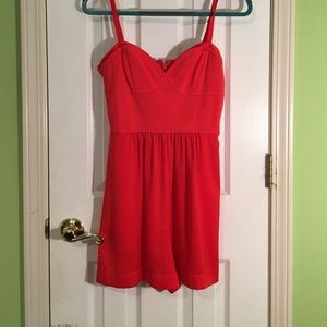 BCBG Red Romper