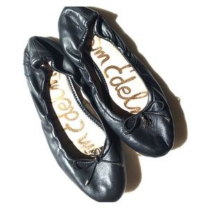 Black "Felicia" Ballet Flats, by Sam Edelman