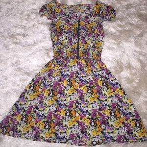 Flower printed summer dress