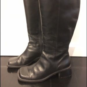 Westies Black Leather Boots