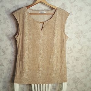 Snake pattern sleeveless top