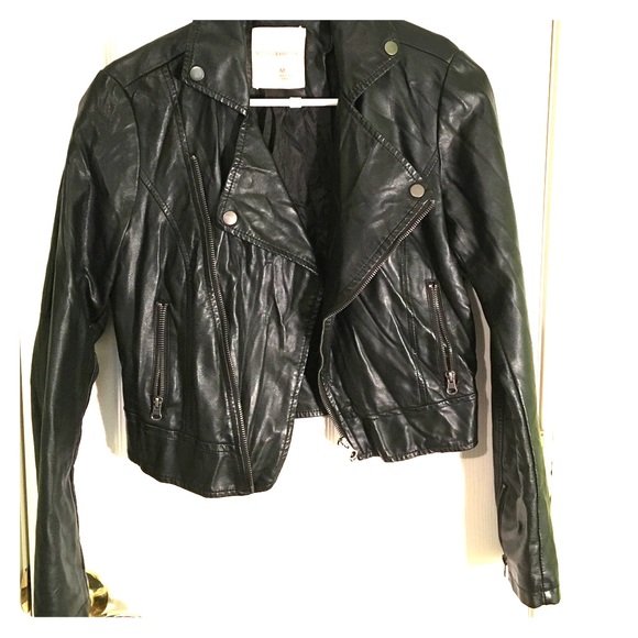 Cropped Leather Jacket