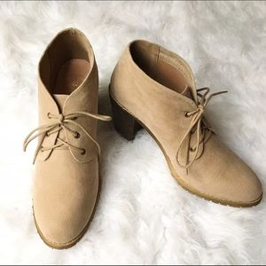 Tan Brushed Suede Boots