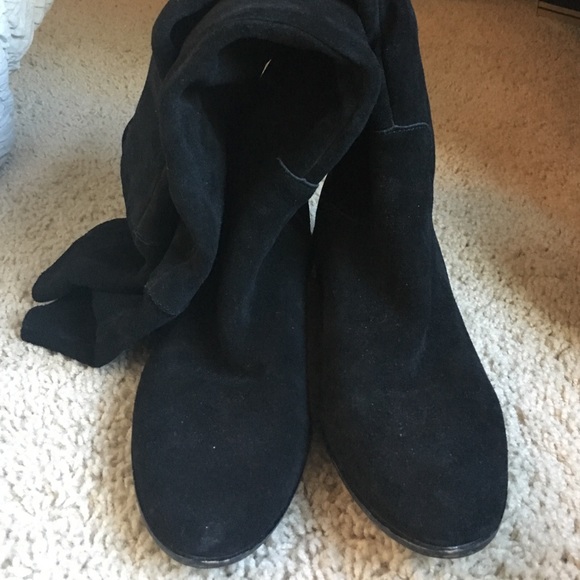 Steve Madden tyga suede black over the knee boots - Picture 3 of 4