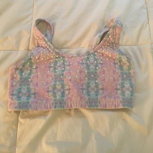 Sports bra from pink
