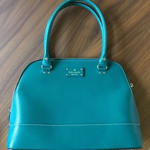 Kate Spade satchel turquoise handbag