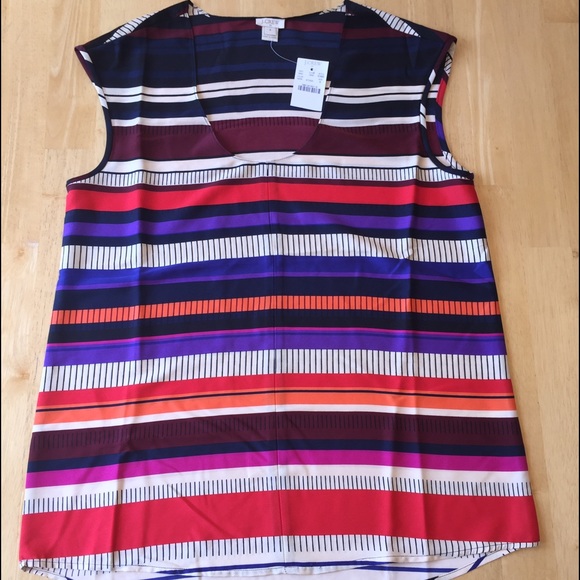 J Crew Cap Sleeve Blouse