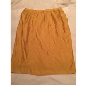 Anne Klein mustard Skirt