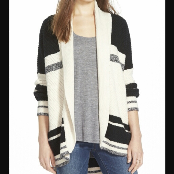 Black and White Madewell Cardigan