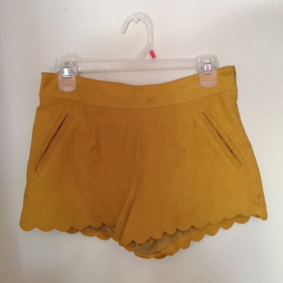 Suede Shorts