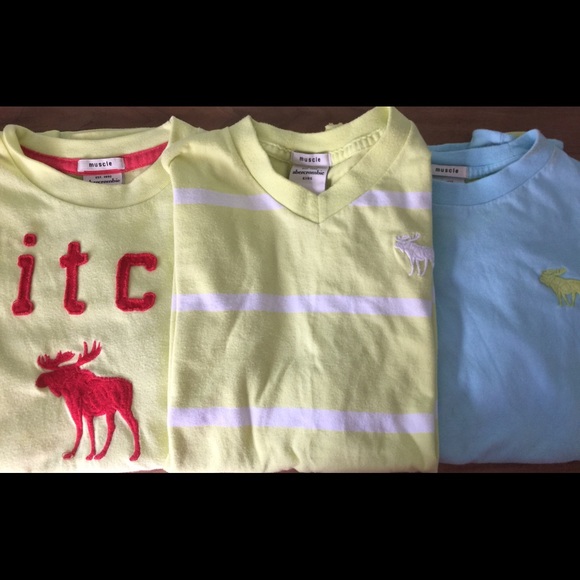Boys large Abercrombie & Fitch shirts