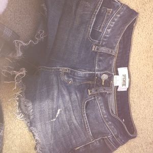 Pink jean shorts