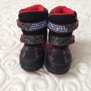 Spiderman toddler boys winter boot size 9