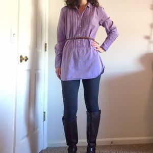 J Crew Tunic Button Down (M)