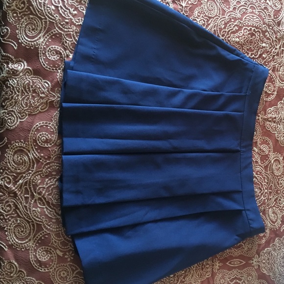 blue f21 skirt