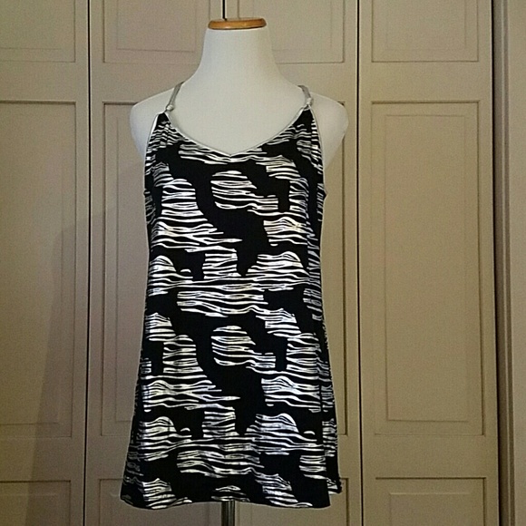 Black & Silver Tank